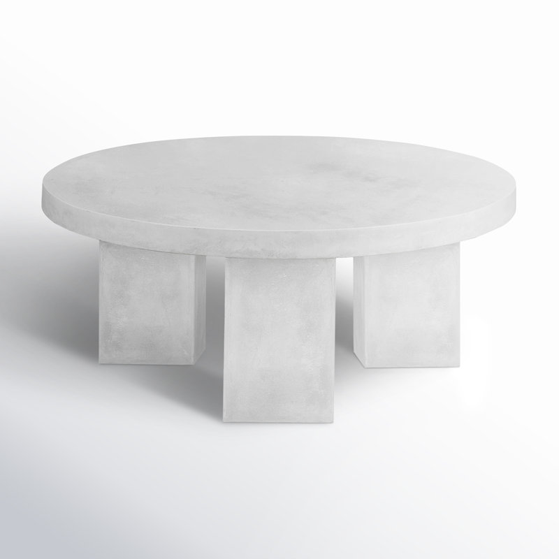 Table basse Maximus, Ivoire, H 16 po x L 35 po x l 35 po