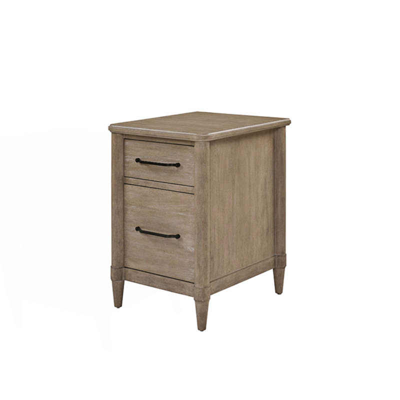 Classeur 2 tiroirs, armoire de salon, Sable