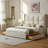 Upholstered Wingback Platform Bed with 2 Under-Bed Storage Drawers, High Grid-Tufted Headboard, No Box Spring Required, Easy Assembly, Modern Bedroom Furniture-1518961498-1518961503