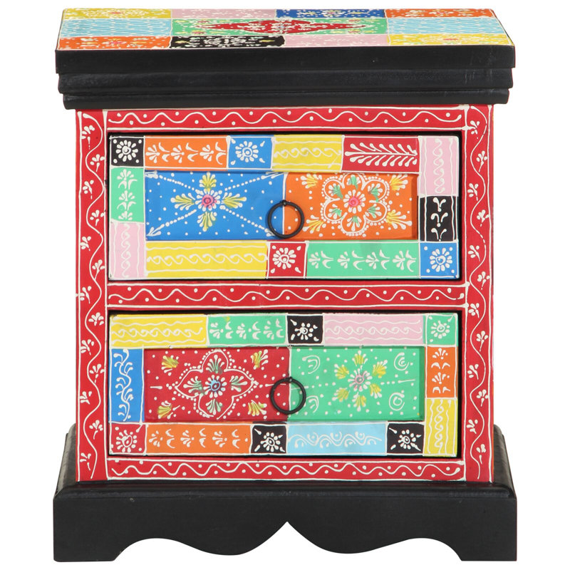 40cm W Solid Wood Bedside Table