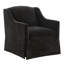 Chaise d'appoint pivotante à jupe - Vison L 32,6 po x l 28 po x H 33,1 po 1 pièce Chaise d'appoint en vison pivotant à 360 degrés, base à jupe