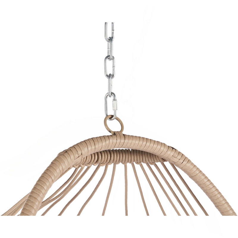 Balancelle en bois pour jardin, Kaki, Naturel