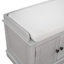 Banc de rangement avec 4 portes et tablettes réglables-1085255374