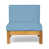 Brown Frame/Blue Cushion