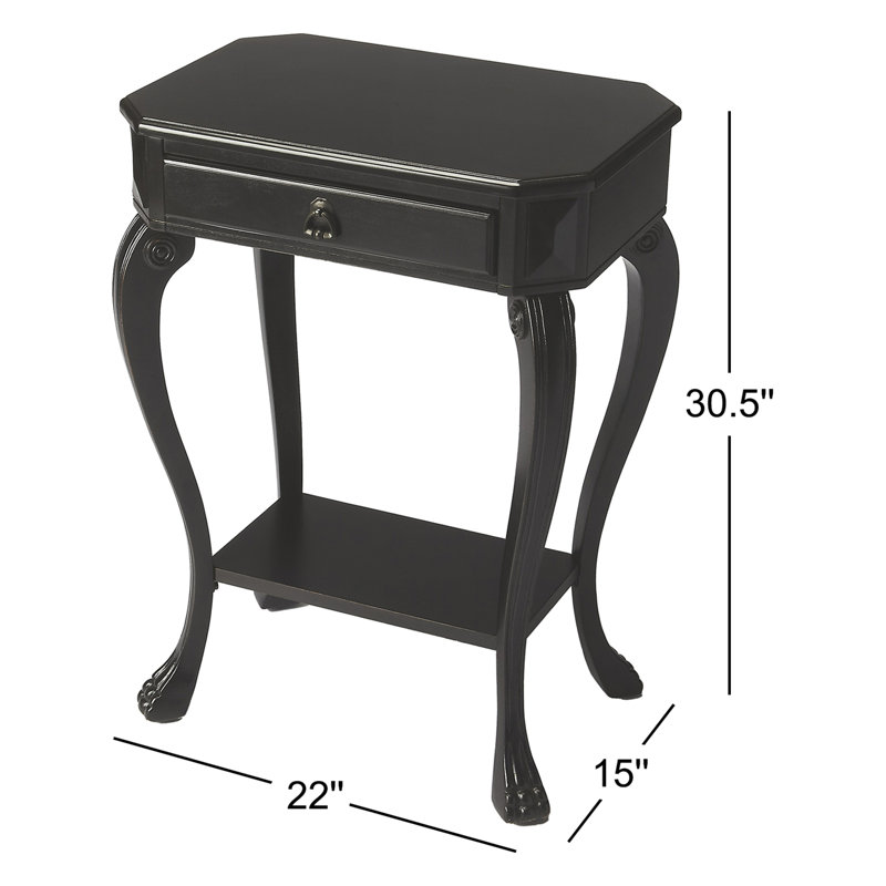 Channing Console Table, Black Licorice