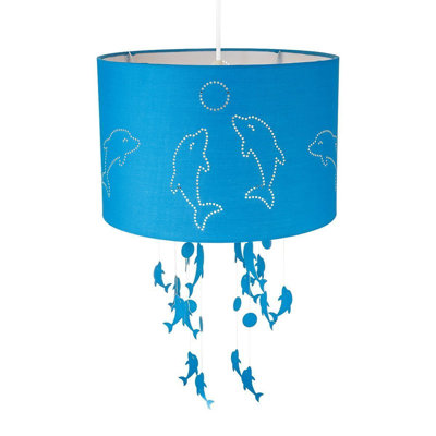 20 cm H Drum Cotton Pendant Shade ( Screw On )