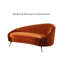 Chaise longue en velours Nordic Minimalist