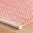 Herringbone Coral Handwoven Cotton Rug-124296815