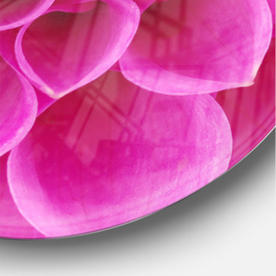 Large Flower and Petals - Modern wall clock