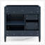 Meuble-lavabo de 36 po sans lavabo supérieur, armoire de rangement moderne avec 2 tiroirs et un tiroir basculant, structure en bois massif-1745500887