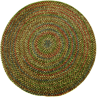 Tapis intérieur/extérieur brun tressé géométrique Deckerville