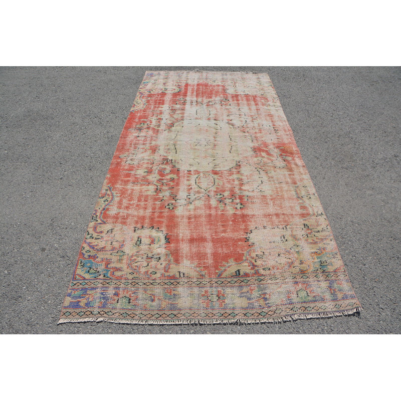 Tapis froid, tapis de cuisine bleus, grand tapis 4,5 po x 9,4 pi, tapis Boho, tapis rétro, tapis turc, tapis Oushak
