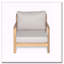 Fauteuil club de patio en bois d'acacia