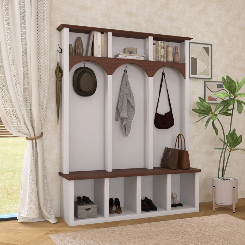 Banc en bois Farmhouse , Blanc