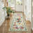 2'X6' Vintage Floral Runner Rug for Hallway Green-122611624-122611629