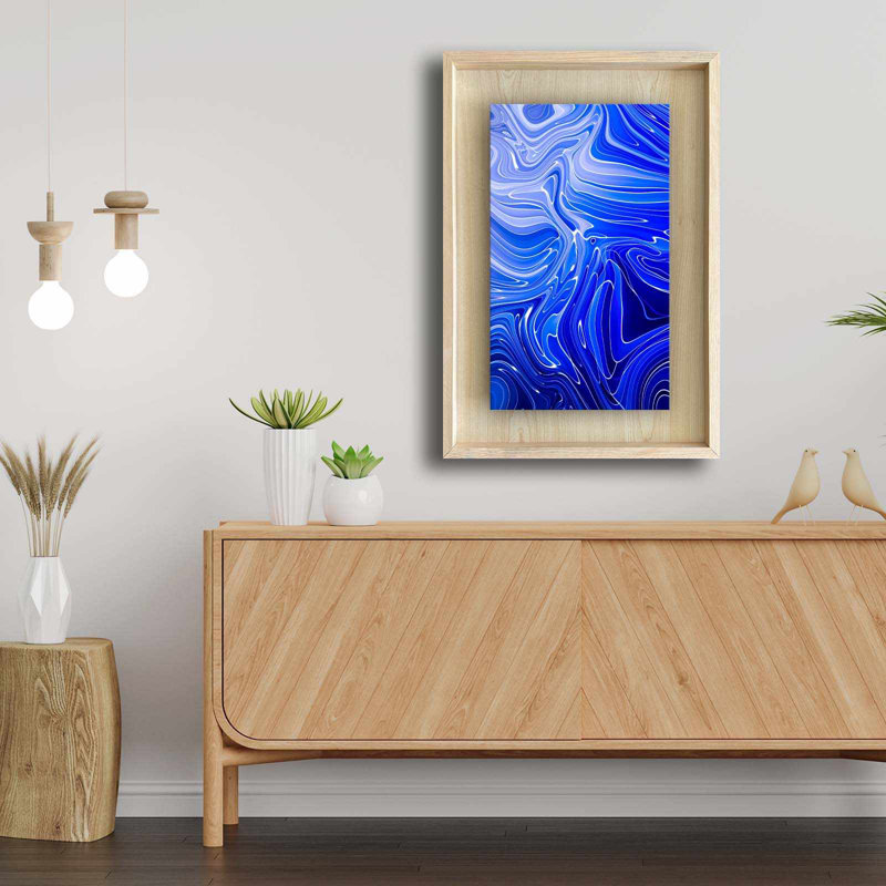 Elegant Framed Decorative Painting, 16.9 x 24.8 inches | 100% Solid Wood Frame (Thickness: 1.2 inches), 100% Maple MDF Background (Thickness: 0.1 inches), UV Printing | Perfect Wall Art for Home & Office Décor
