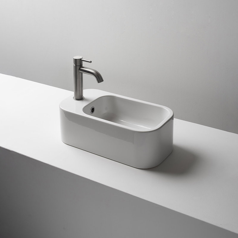 Cosa 18.9'' L Bathroom Sink, Glossy White