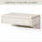  - Small Floating Nightstand White Finish With Drawer, Solid Wood Wall Drawer