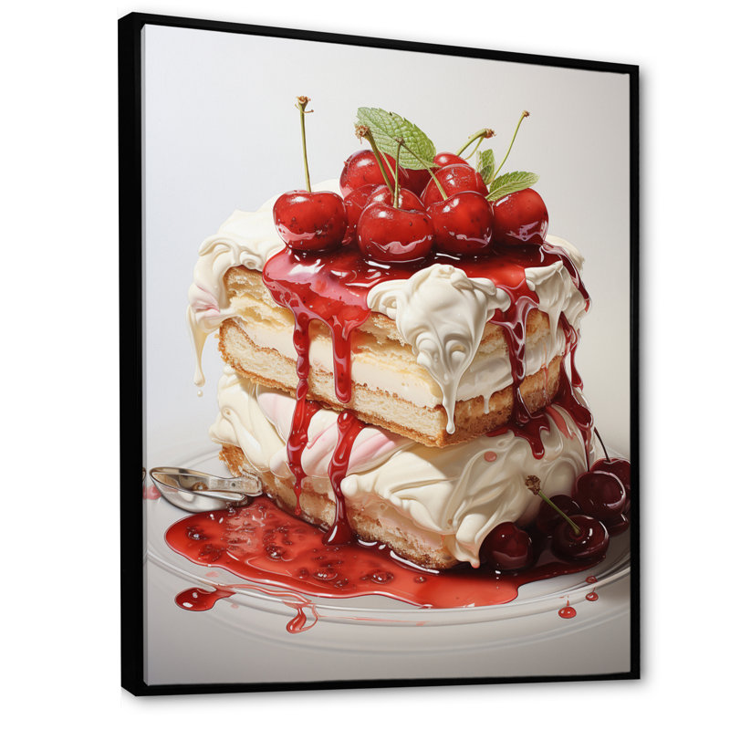 Gâteau au fromage rouge Avotost Luxury II, H 44 po x l 34 po x P 1,5 po, Cadre flottant noir