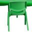 Ensemble de table d'activité rectangulaire avec chaises en plastique pour enfants de 7 pièces Goddard-9892135