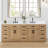 Gavino 84'' Double Bathroom Vanity with Engineered Stone Top-25652343