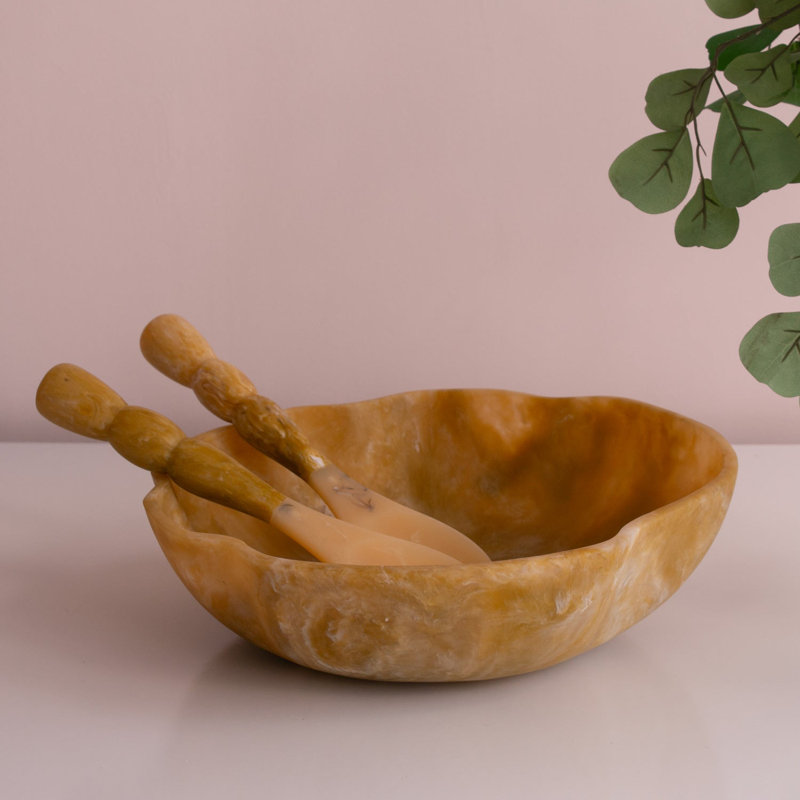 Resin Salad Servers, Matcha