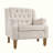 Accent Chair, Living Room Chair, Footrest Chair Set with Vintage Brass Studs-131706802