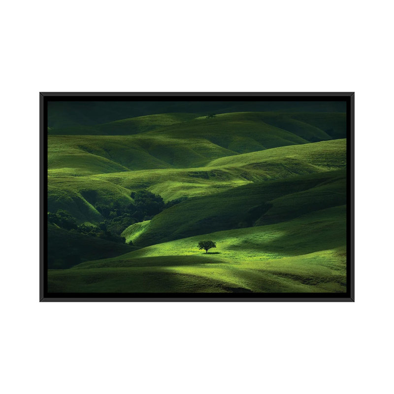 Savana Mamboro by Helmi Rahmat S - Floater Frame Print on Canvas
