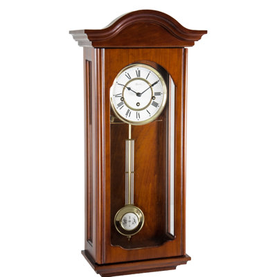 Brooke Wood Pendulum Wall Clock