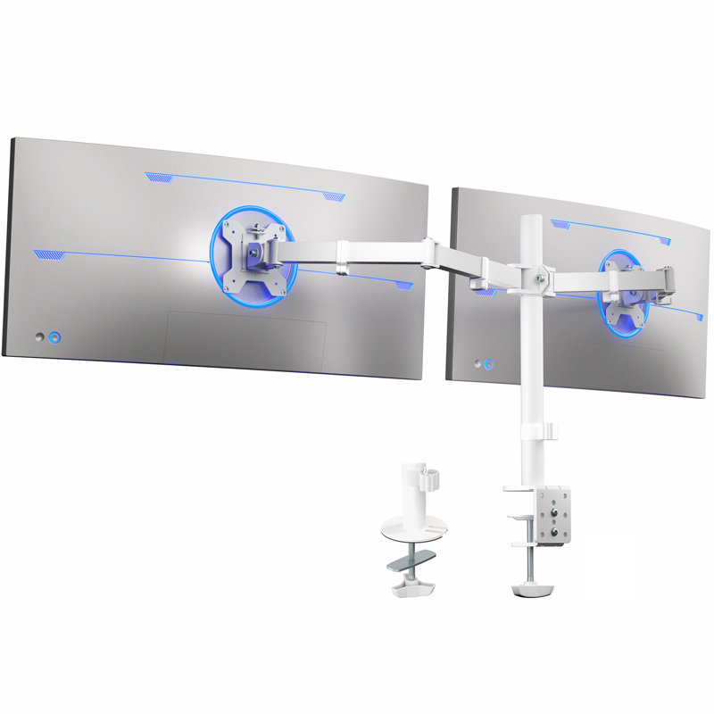 Support de bureau multi-écrans Vivo, Blanc
