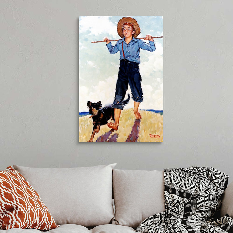Art mural sur toile Norman Rockwell, Toile tendue, H 36 po x l 24 po x P 1,25 po