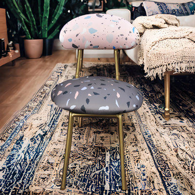 Terrazzo Upholstered Slipper Chair