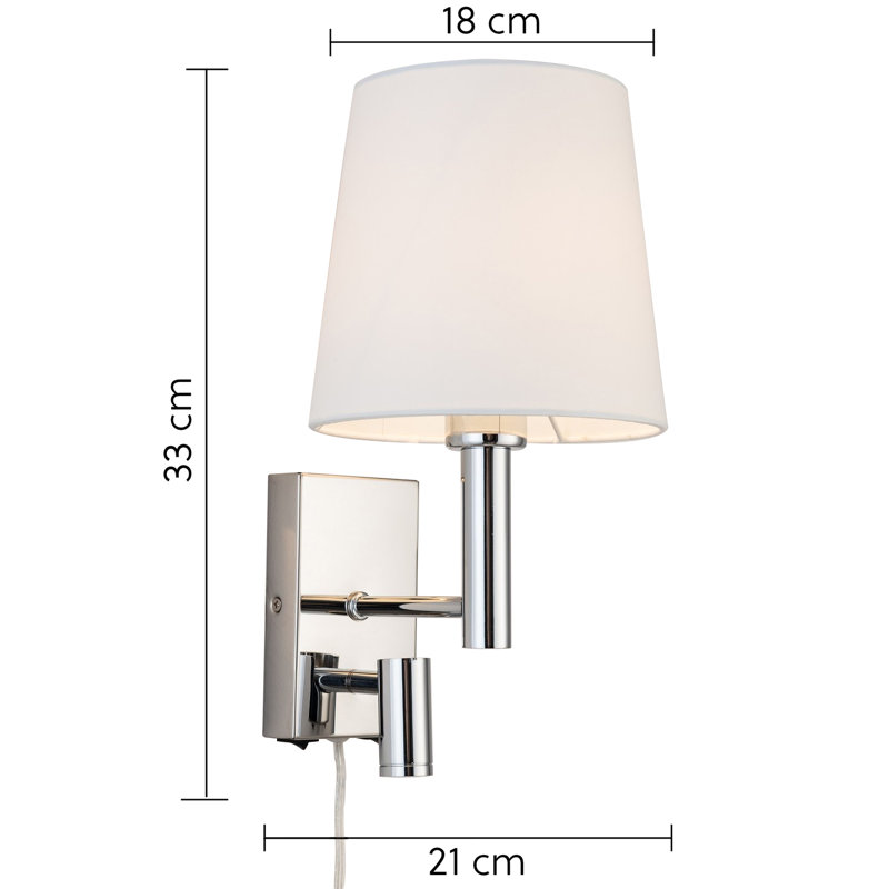 Pierron Iron LED Plug-in Swing Arm Sconce