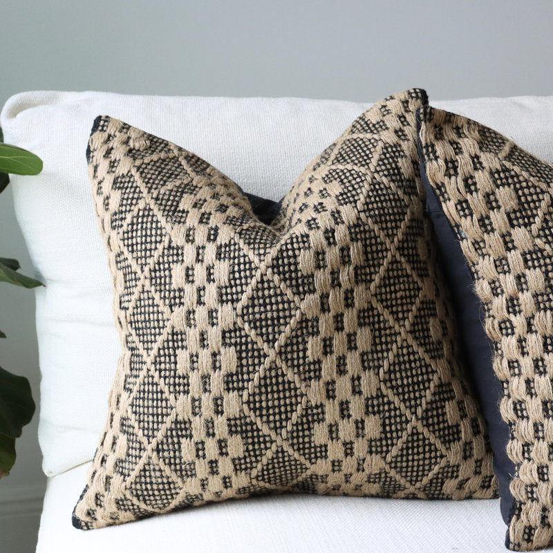 Housse de coussin en coton