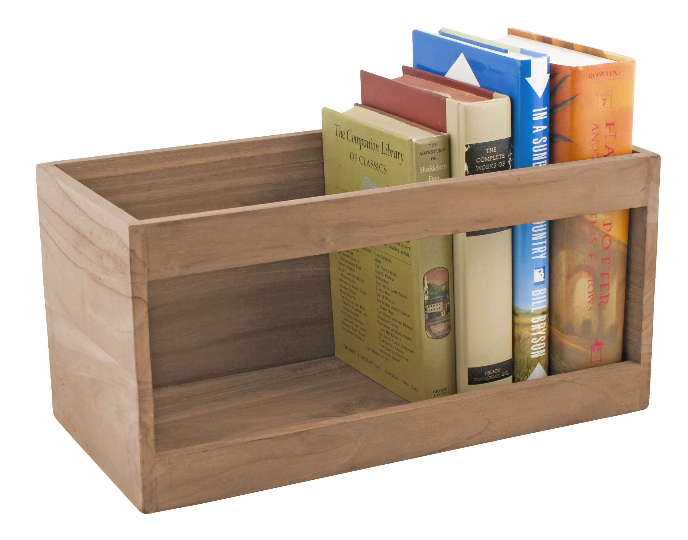 SeaTeak Hardcover Book Rack | Wayfair