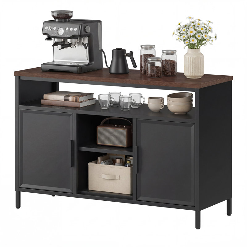 108cm W 2-Tier Sideboard, Black