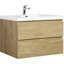 Meuble-lavabo flottant 36 po avec résine d'évier et tiroir-142707406