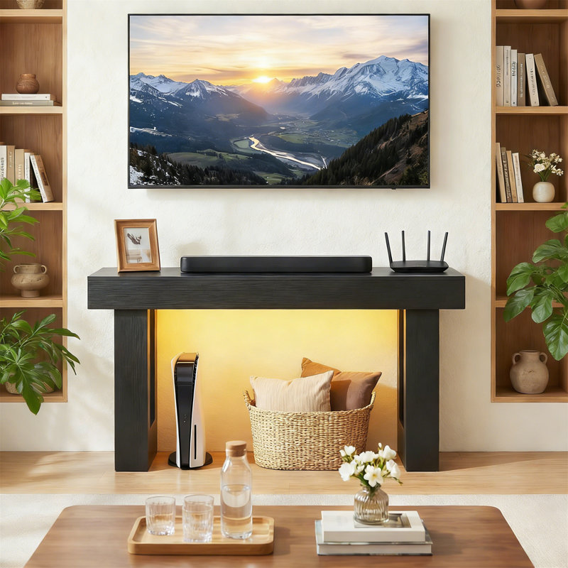 120cm Console Table, Black