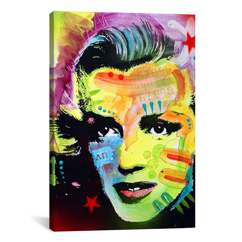 Marilyn monroe igraphic art sur toile, H 26 po x l 18 po x P 0,75 po