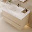 Meuble-lavabo peu encombrant (doit inclure le meuble-lavabo et le lavabo) avec rangement, 29,9 po en bois moderne