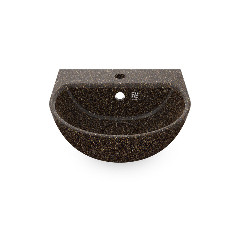 Woodio Soft40 15.748'' Wood Specialty Bathroom Sink with Overflow, Root