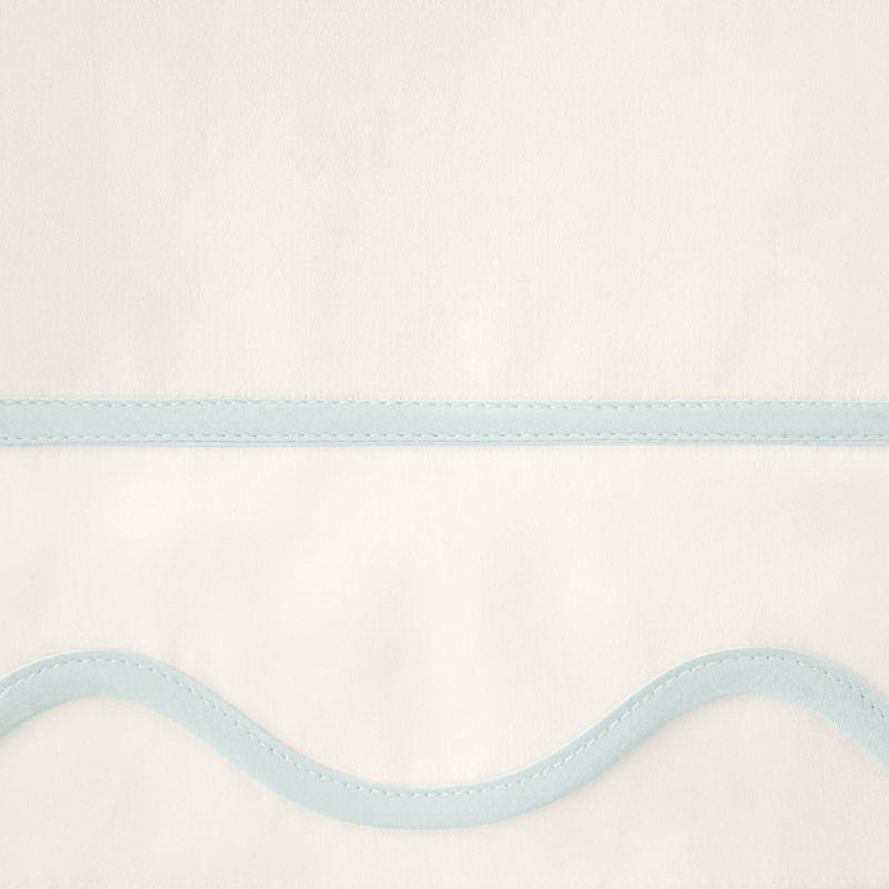 Amalfi Duvet Cover, Ivory/Eucalipto, California King Duvet Cover