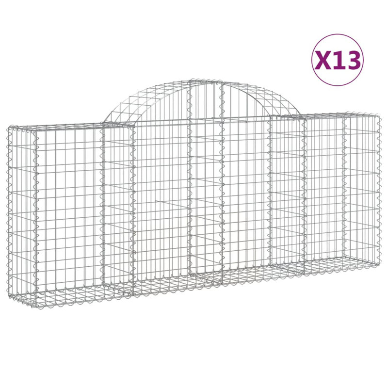 Clôture en métal argenté H 31,5 po x l 157,5 po, 78,7 po x 11,8 po x 31,5 po / 39,4 po