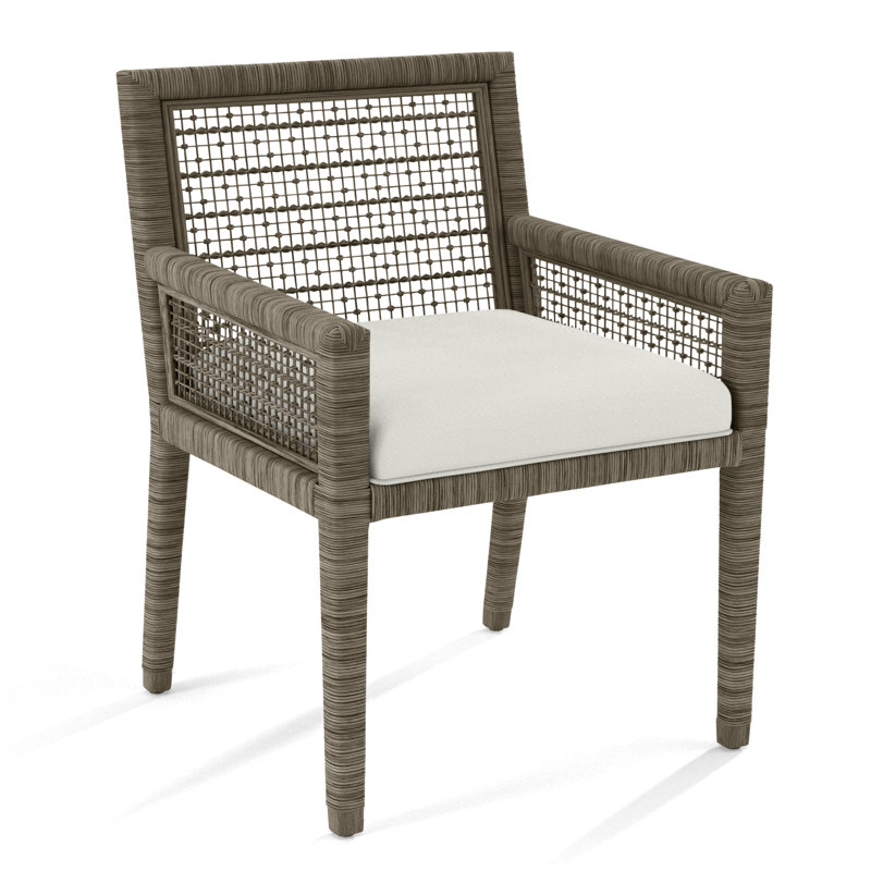 Pine Isle Arm Chair, Oslo Ivory; 0820-91, Antique Black