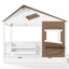 Lits avec rangement, entièrement en MDF bois, cabane de jardin de style ferme, maison pour enfants