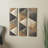 Wood Handmade 3D Geometric Home Wall Decor