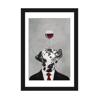 " Dalmatian With Wineglass "