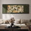 Impression sur toile encadrée extra large, tons de terre, formes abstraites modernes-544213353-544213351