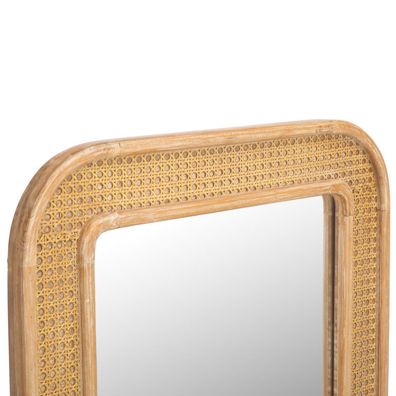 Arlesa Rectangle Wall Mirror, Natural