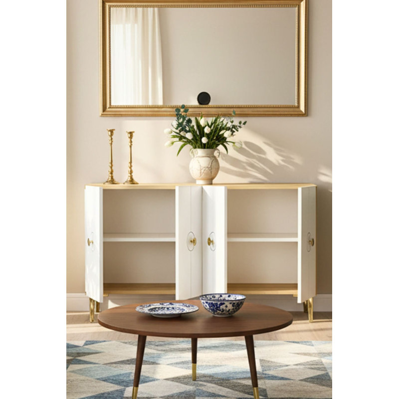 Console, White/Brown